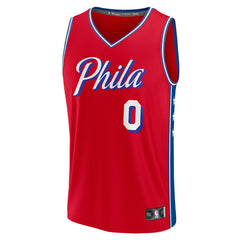 Fanatics Tyrese Maxey Philadelphia 76ers Youth Fast Break Player Jersey Statement Edition Red