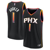 Fanatics Devin Booker Phoenix Suns Youth Fast Break Player Jersey Statement Edition Black