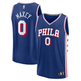 Fanatics Tyrese Maxey Philadelphia 76ers Fast Break Replica Jersey Icon Edition Royal