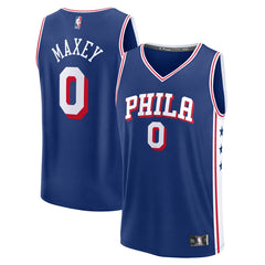 Fanatics Tyrese Maxey Philadelphia 76ers Fast Break Replica Jersey Icon Edition Royal