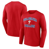 Philadelphia Phillies Logo Athletic Heart & Soul Long Sleeve T-Shirt Online