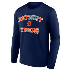 Detroit Tigers Logo Athletic Heart & Soul Long Sleeve T-Shirt Sale