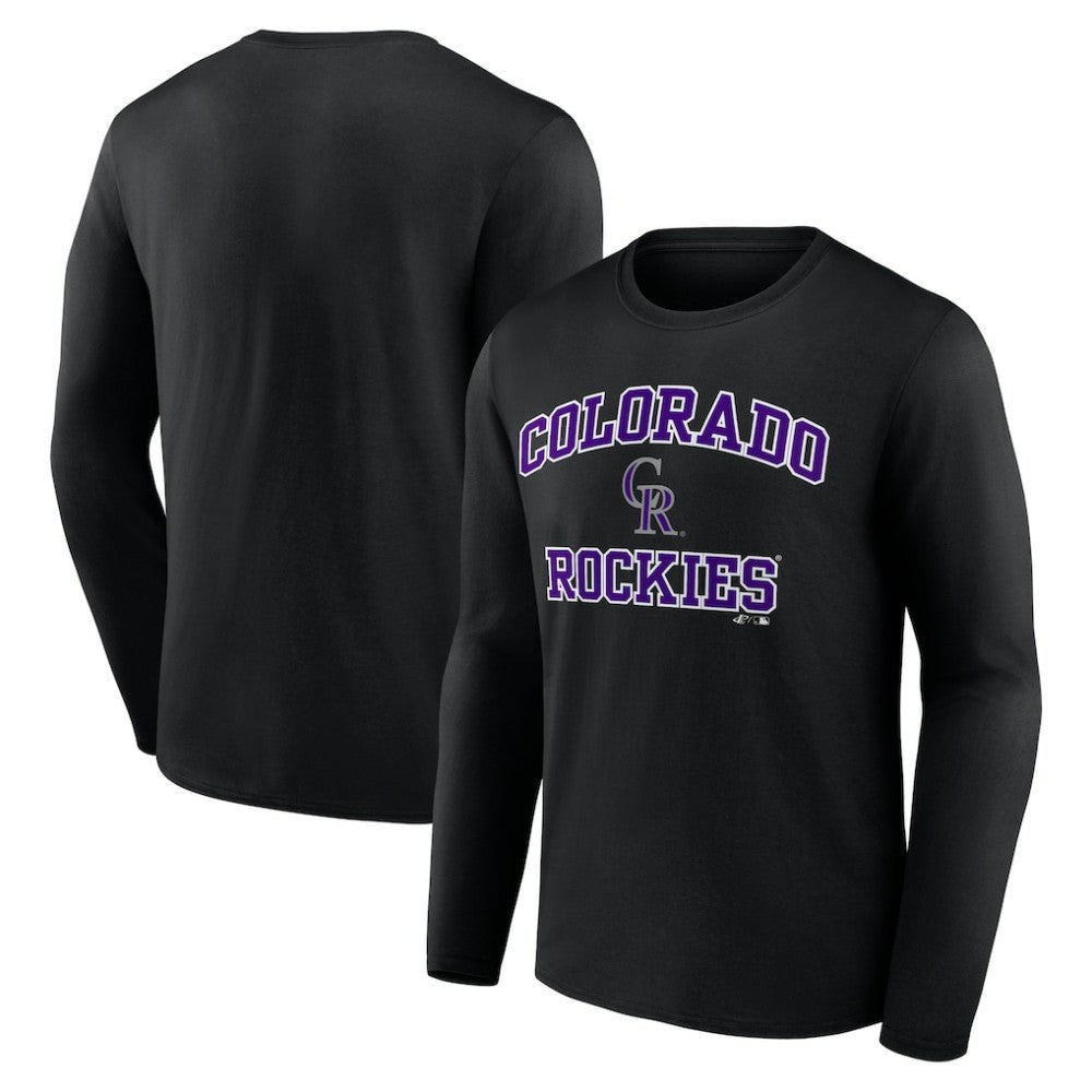 Colorado Rockies Logo Athletic Heart & Soul Long Sleeve T-Shirt Online