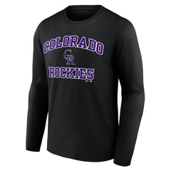 Colorado Rockies Logo Athletic Heart & Soul Long Sleeve T-Shirt Online