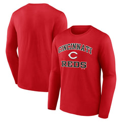 Cincinnati Reds Logo Athletic Heart & Soul Long Sleeve T-Shirt Near Me