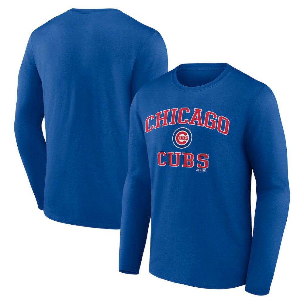 Chicago Cubs Logo Athletic Heart & Soul Long Sleeve T-Shirt for sale