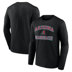 Arizona Diamondbacks Logo Athletic Heart & Soul Long Sleeve T-Shirt Outlet