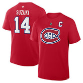 Nick Suzuki Montreal Canadiens Fanatics Authentic Stack Name & Number T-Shirt - Red | Fanatics discount