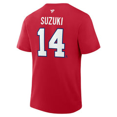Nick Suzuki Montreal Canadiens Fanatics Authentic Stack Name & Number T-Shirt - Red | Fanatics discount