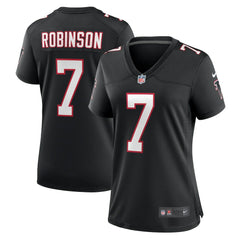 Bijan Robinson Atlanta Falcons Women's Alternate Game Jersey - Black - Nike