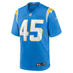 Tuli Tuipulotu Los Angeles Chargers Team Game Jersey - Powder Blue - Nike