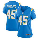 Tuli Tuipulotu Los Angeles Chargers Women's Team Game Jersey - Powder Blue - Nike