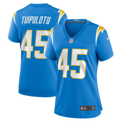 Tuli Tuipulotu Los Angeles Chargers Women's Team Game Jersey - Powder Blue - Nike
