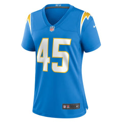 Tuli Tuipulotu Los Angeles Chargers Women's Team Game Jersey - Powder Blue - Nike