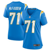 Jordan McFadden Los Angeles Chargers Women's Team Game Jersey - Powder Blue - Nike