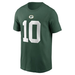 Jordan Love Green Bay Packers Player Name & Number T-Shirt - Green - Nike
