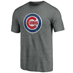 Chicago Cubs Official Logo Tri-Blend T-Shirt Near Me