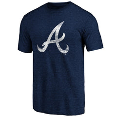Atlanta Braves Official Logo Tri-Blend T-Shirt Outlet