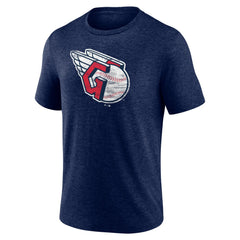 Cleveland Guardians Official Logo Tri-Blend T-Shirt Discount