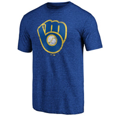 Milwaukee Brewers Official Logo Tri-Blend T-Shirt Sale