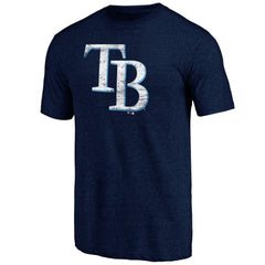 Tampa Bay Rays Official Logo Tri-Blend T-Shirt Sale