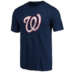 Washington Nationals Official Logo Tri-Blend T-Shirt Discount