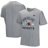 New England Patriots Tackle Adaptive T-Shirt - Gray - NFL