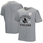 Pittsburgh Steelers Tackle Adaptive T-Shirt - Gray - NFL