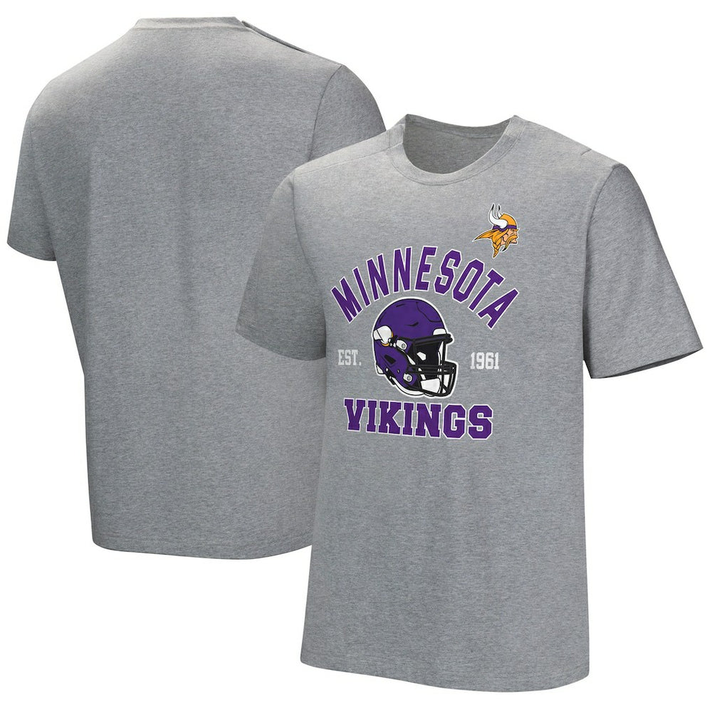 Minnesota Vikings Tackle Adaptive T-Shirt - Gray - NFL
