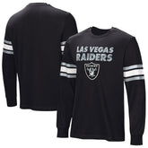 Las Vegas Raiders Hands Off Long Sleeve Adaptive T-Shirt - Black - NFL
