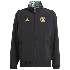 Adidas - Manchester United x Stone Roses Originals Youth 2023/24 Reversible Anthem Full-Zip Jacket - Black