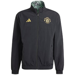Adidas - Manchester United x Stone Roses Originals 2023/24 Reversible Anthem Full-Zip Jacket - Black