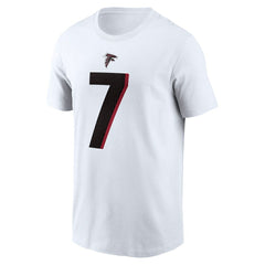 Bijan Robinson Atlanta Falcons Player Name & Number T-Shirt - White - Nike