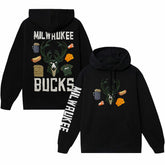 Milwaukee Bucks NBA x MARKET Unisex Claymation Pullover Hoodie Black