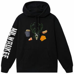 Milwaukee Bucks NBA x MARKET Unisex Claymation Pullover Hoodie Black