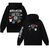 Brooklyn Nets NBA x MARKET Unisex Claymation Pullover Hoodie Black