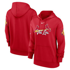 St. Louis Cardinals Nike Women's 2024 City Connect Authentic Collection Practice Performance Pullover Hoodie for sale