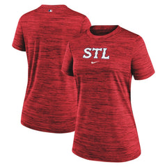 St. Louis Cardinals Nike Women's 2024 City Connect Authentic Collection Practice Velocity T-Shirt Near Me