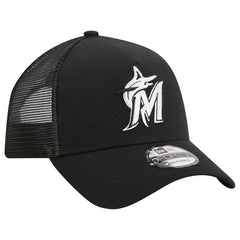 Miami Marlins New Era A-Frame 9FORTY Trucker Adjustable Hat for sale