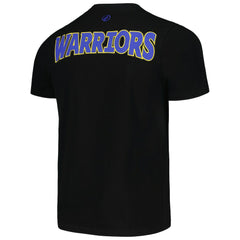 Golden State Warriors FISLL 3D Puff Print Sliced Logo T-Shirt Black