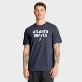 Atlanta Braves Nike Stacked Tri-Blend T-Shirt Outlet
