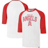 Los Angeles Angels '47 City Connect Crescent Franklin Raglan 3/4-Sleeve T-Shirt Sale
