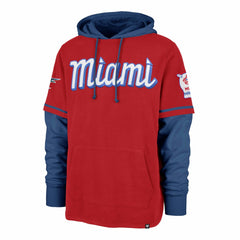 Miami Marlins '47 City Connect Trifecta Shortstop Pullover Hoodie Outlet