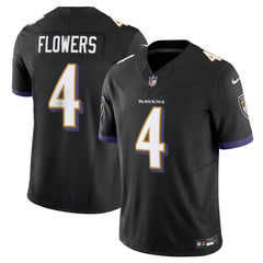 Zay Flowers Baltimore Ravens Alternate Vapor F.U.S.E. Limited Jersey - Black - Nike