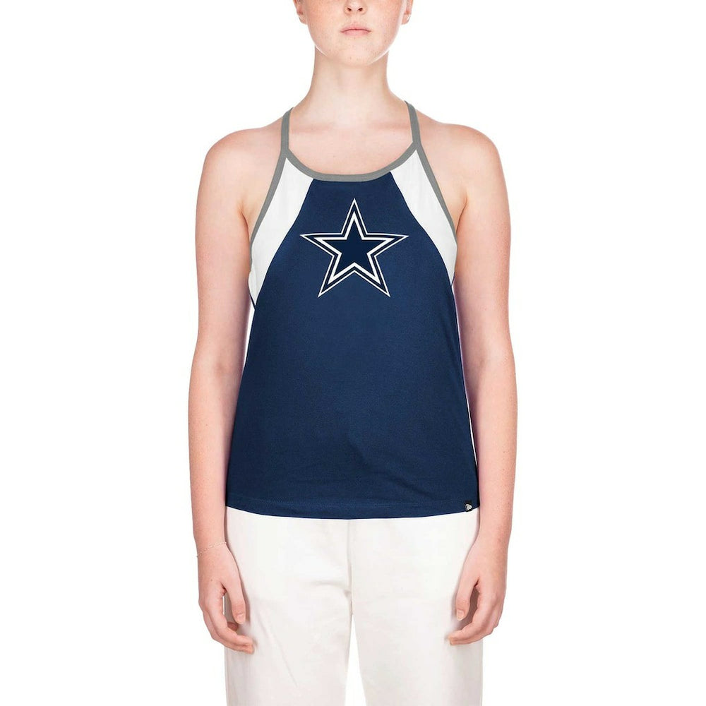 Dallas Cowboys New Era Women's Ribbed Racerback Tank Top - Navy - NFL