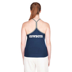 Dallas Cowboys New Era Women's Ribbed Racerback Tank Top - Navy - NFL
