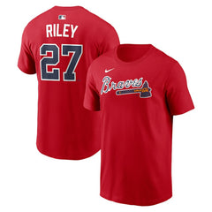 Austin Riley Atlanta Braves Nike Home Name & Number T-Shirt for sale