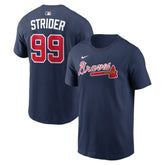 Spencer Strider Atlanta Braves Nike Name & Number T-Shirt for sale