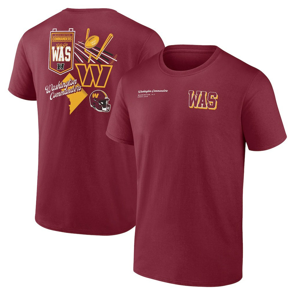Washington Commanders Split Zone T-Shirt - Burgundy - Fanatics