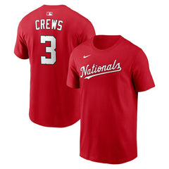 Dylan Crews Washington Nationals Nike Home Name & Number T-Shirt for sale